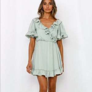 Hello Molly Getting Attached Dress Pistachio